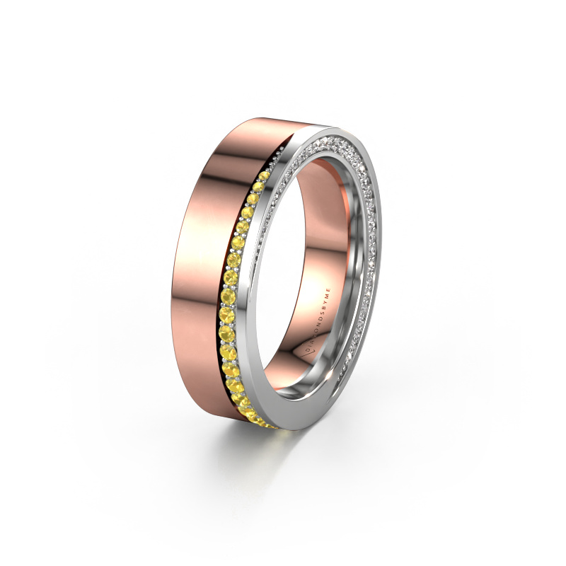 Bild von Ehering WH1002L15DP 585 Roségold ±6x2.3 mm Gelb Saphir