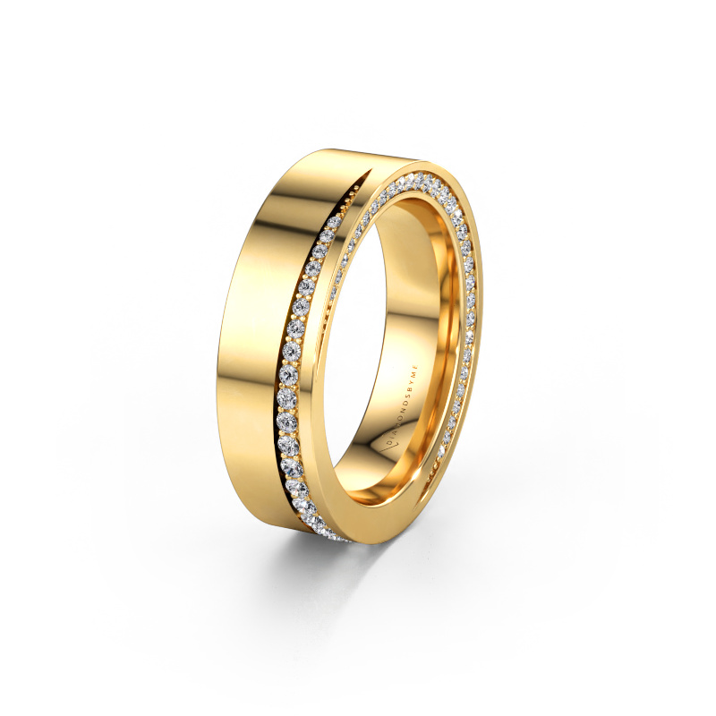 Immagine di Fede nuziale WH1002L15DP 585 oro ±6 x 2,3 mm Diamante