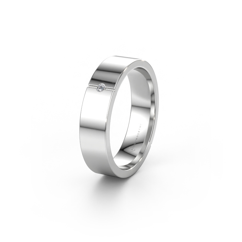 Image de Bague d'amitié WH1101L15AP 950 platine ±5 x 1,7 mm Diamant