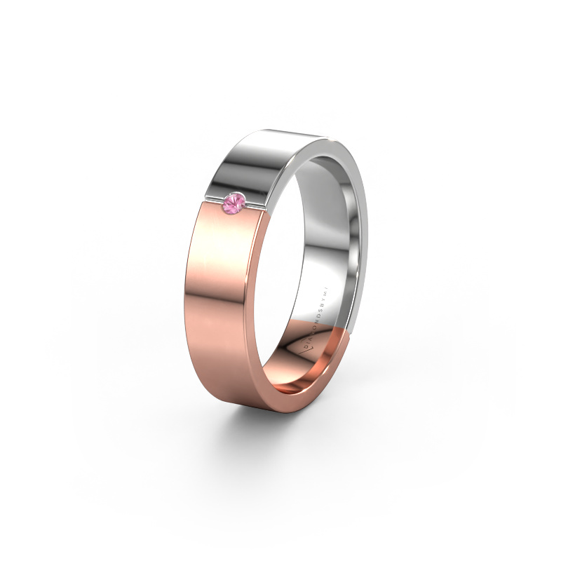 Image of Friendship ring WH1101L15AP 585 rose gold ±0.20x0.07 in Pink sapphire