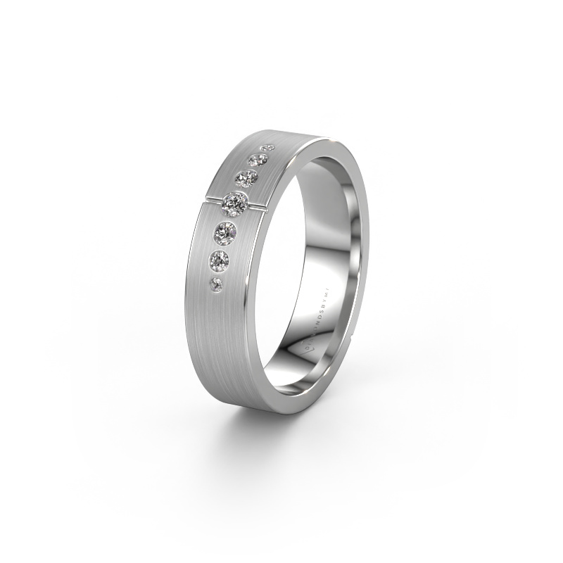 Image of Wedding ring WH1101L15SAM 950 platinum ±5x1.7 mm Zirconia