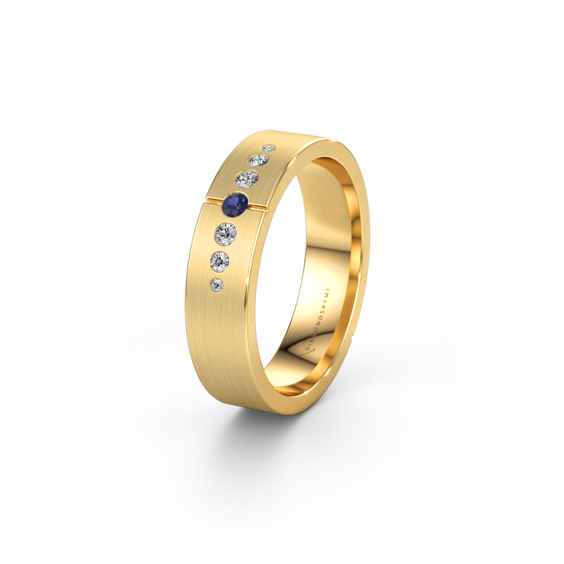 Immagine di Fede nuziale WH1101L15SAM 585 oro ±5 x 1,7 mm Zaffiro