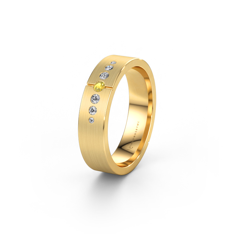 Bild av Vigselring WH1101L15SAM 585 gult guld ±5 x 1,7 mm Gul safir