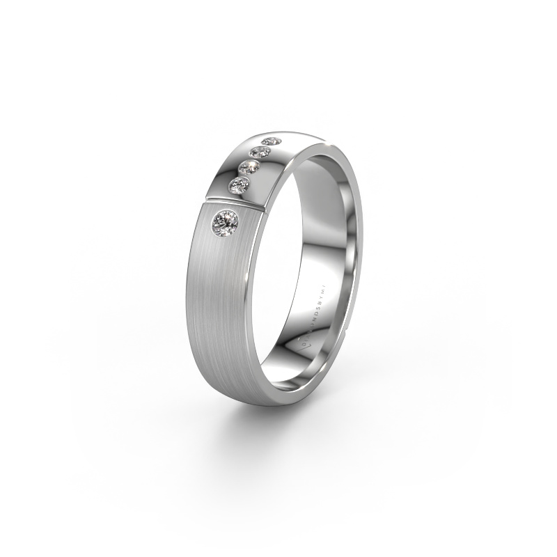 Image of Wedding ring WH1101L25SAMP 950 platinum ±5x1.7 mm Zirconia