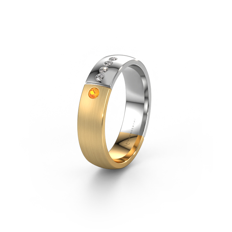 Bild von Ehering WH1101L25SAMP 585 Gold ±5x1.7 mm Citrin