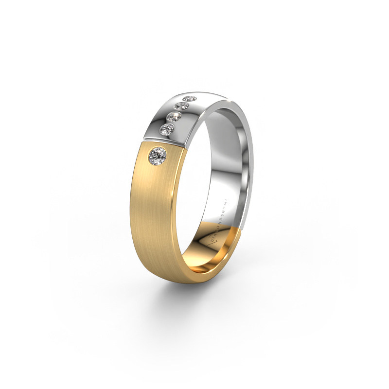 Image of Wedding ring WH1101L25SAMP 585 gold ±0.20x0.07 in Diamond