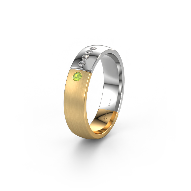 Bild von Ehering WH1101L25SAMP 585 Gold ±5x1.7 mm Peridot