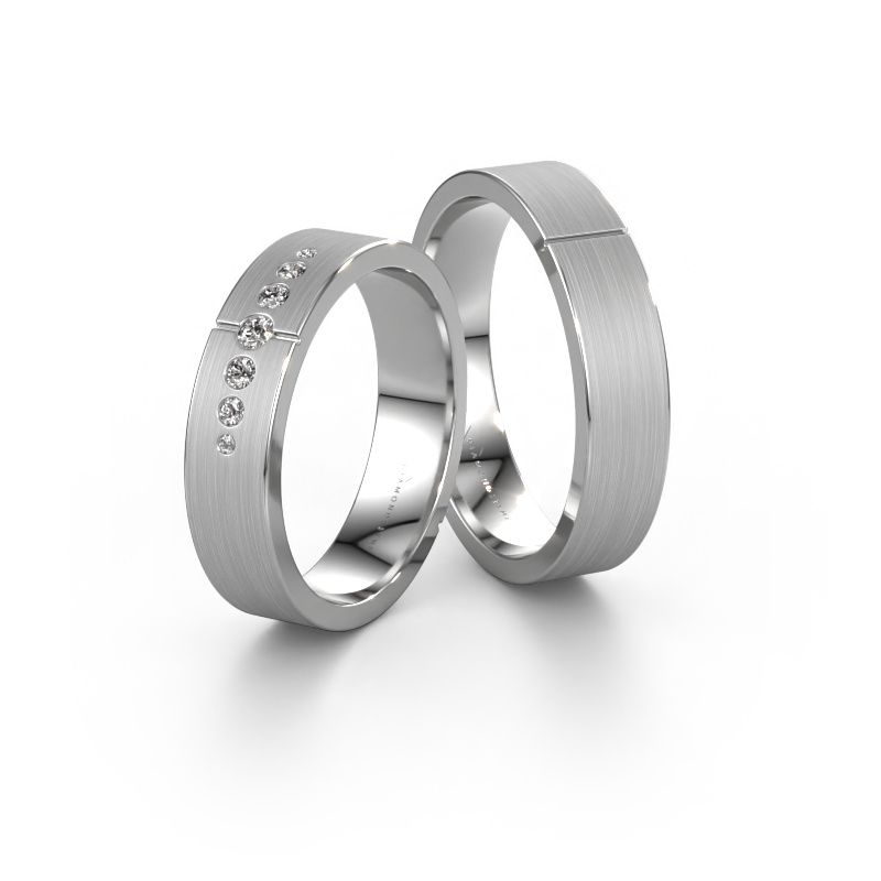 Image of Friendship rings set WH1101LM15AM ±0.20x0.07 in 14 Carat white gold