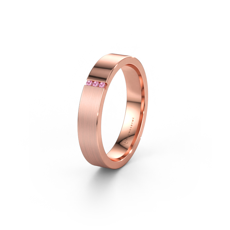 Bild av Vigselring WH1103L14AMP 585 roséguld ±4 x 1,7 mm Rosa safir