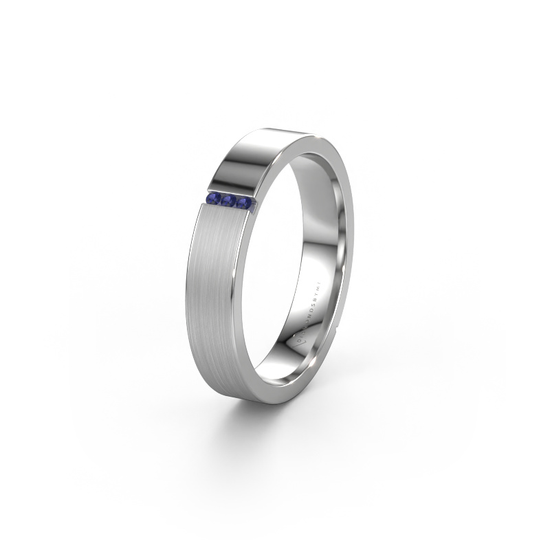 Image of Wedding ring WH1103L14AMP 585 white gold ±0.16x0.07 in Sapphire