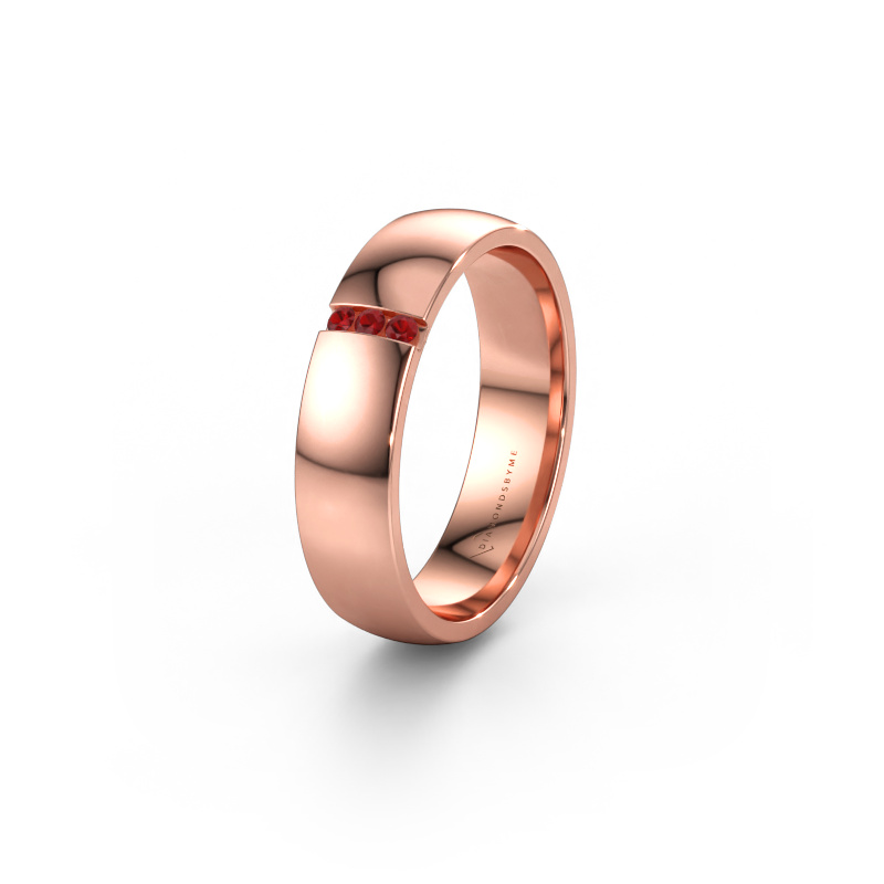 Immagine di Fede nuziale WH1103L25AP 585 oro rosa ±5 x 1,7 mm Rubino