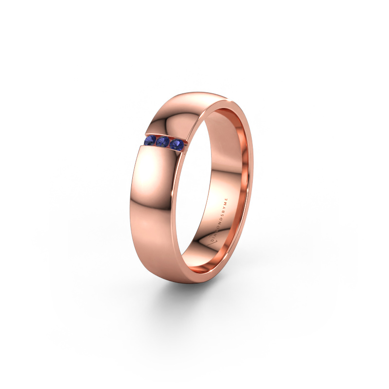 Immagine di Fede nuziale WH1103L25AP 585 oro rosa ±5 x 1,7 mm Zaffiro