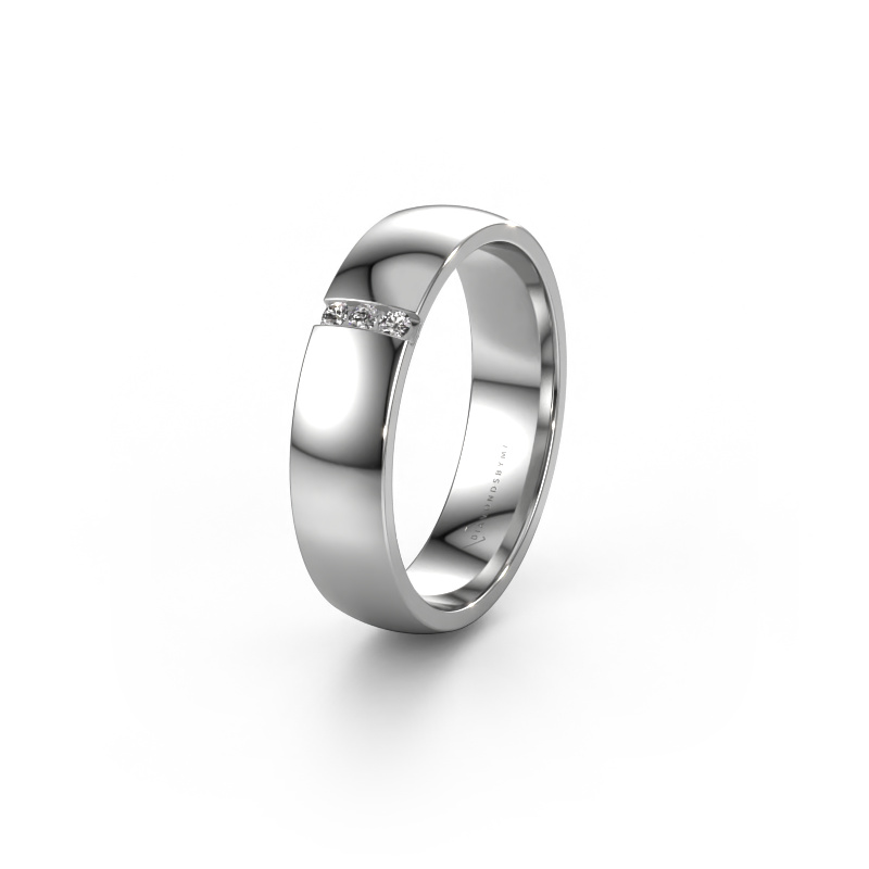 Bild von Ehering WH1103L25AP 950 Platin ±5x1.7 mm Zirkonia
