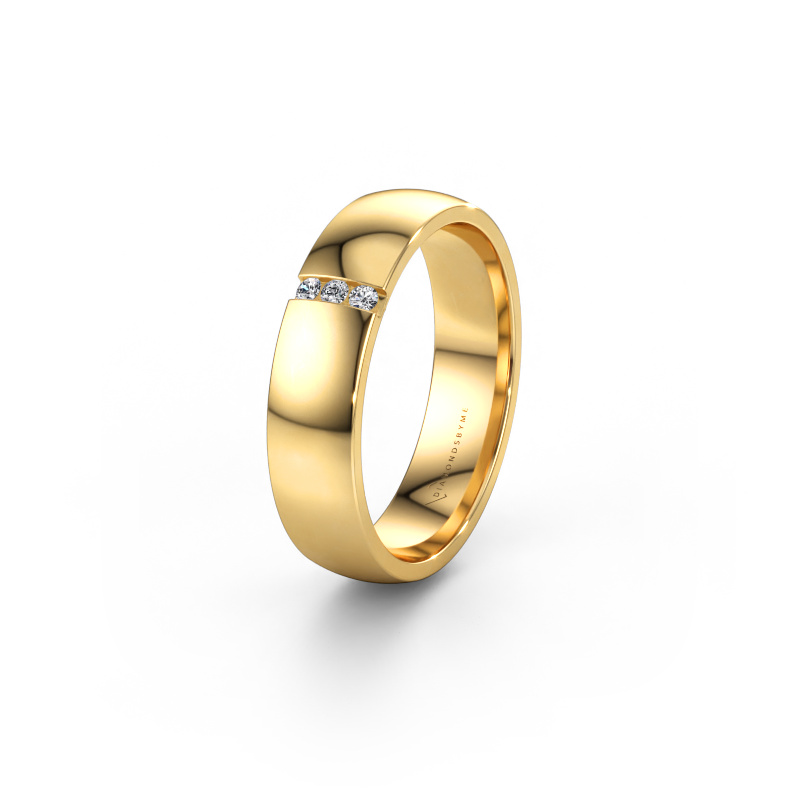 Immagine di Fede nuziale WH1103L25AP 585 oro ±5 x 1,7 mm Zirconia cubica