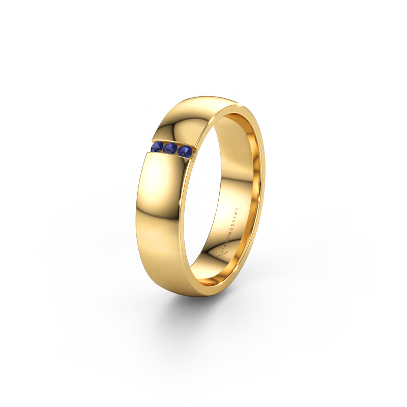 Immagine di Fede nuziale WH1103L25AP 585 oro ±5 x 1,7 mm Zaffiro