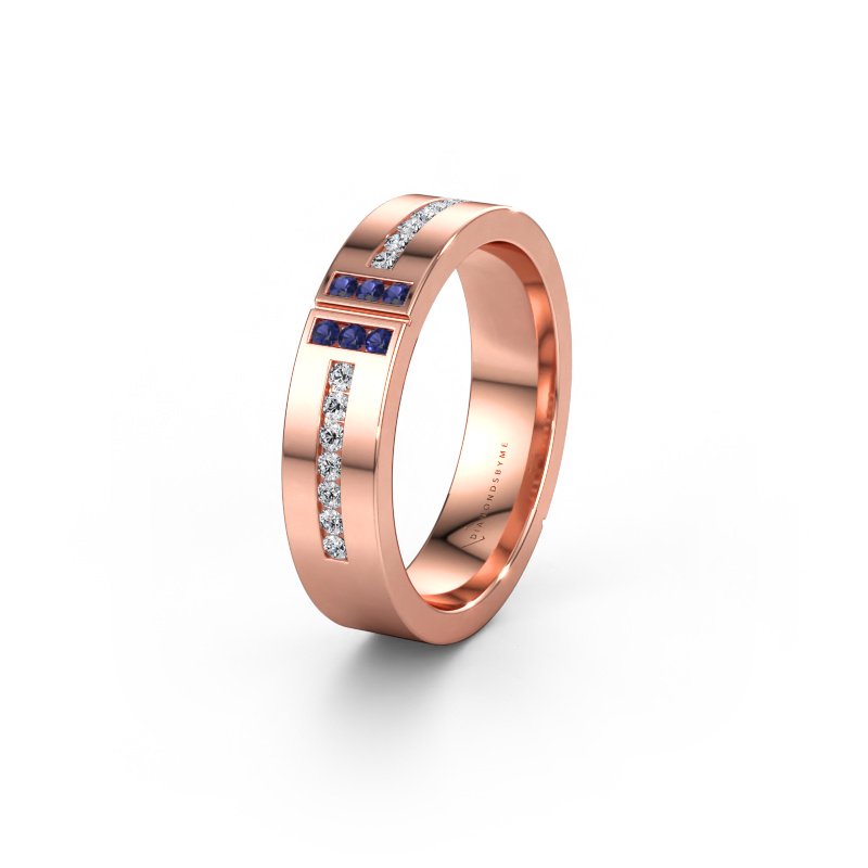 Bild av Vigselring WH1106L15AP20 585 roséguld ±5 x 1,7 mm Safir