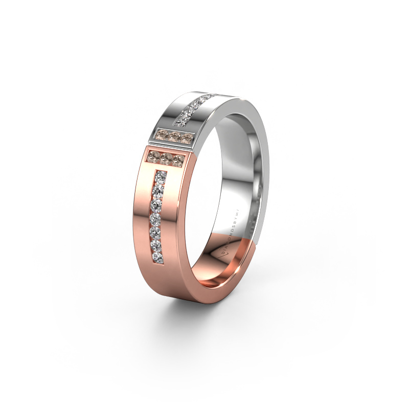 Image de Alliance WH1106L15AP20 585 or rose ±5x1.7 mm Diamant brun