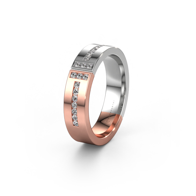 Image of Wedding ring WH1106L15AP20 585 rose gold ±0.20x0.07 in Zirconia