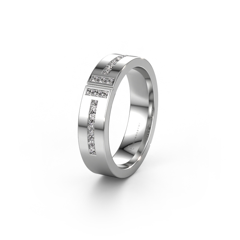 Bild von Ehering WH1106L15AP20 950 Platin ±5x1.7 mm Diamant