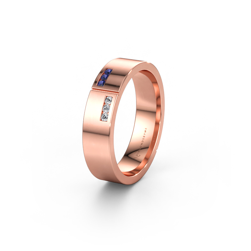 Bild av Vigselring WH1106L15AP 585 roséguld ±5 x 1,7 mm Safir