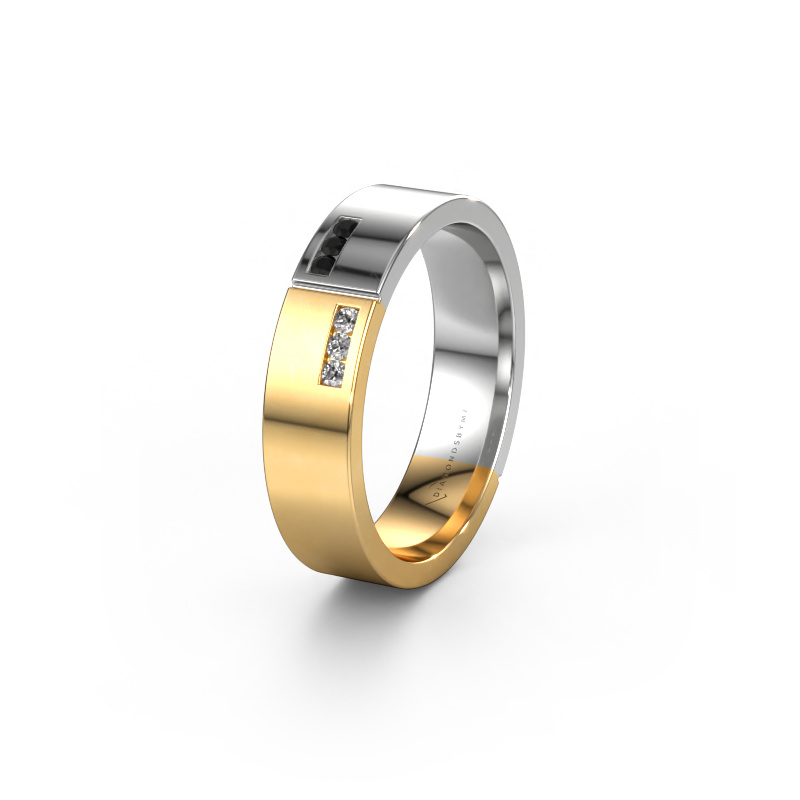 Bild von Ehering WH1106L15AP 585 Gold ±5x1.7 mm Schwarz Diamant