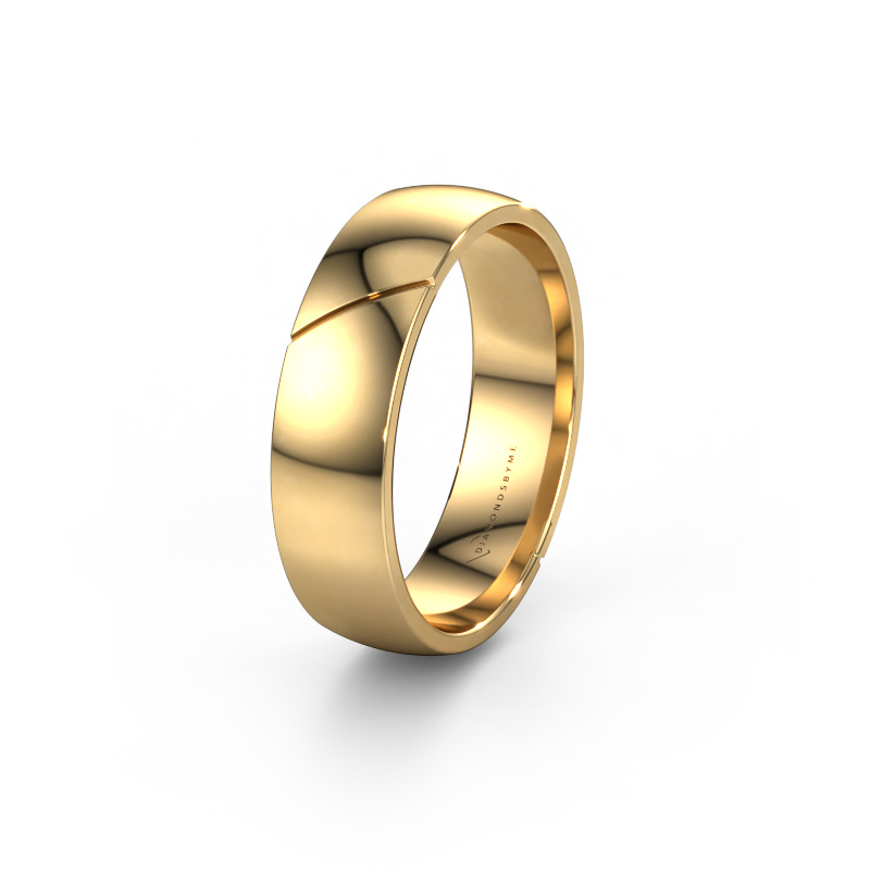 Image of Wedding ring WH1200M26AP 585 gold ±0.20x0.07 in