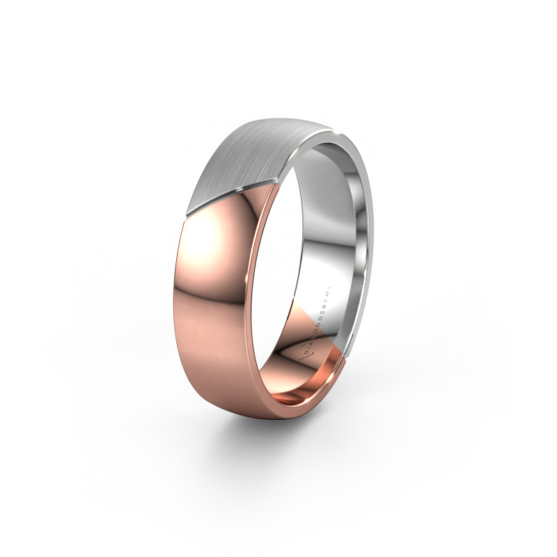 Image of Wedding ring WH1200M26APM 585 rose gold ±0.24x0.07 in