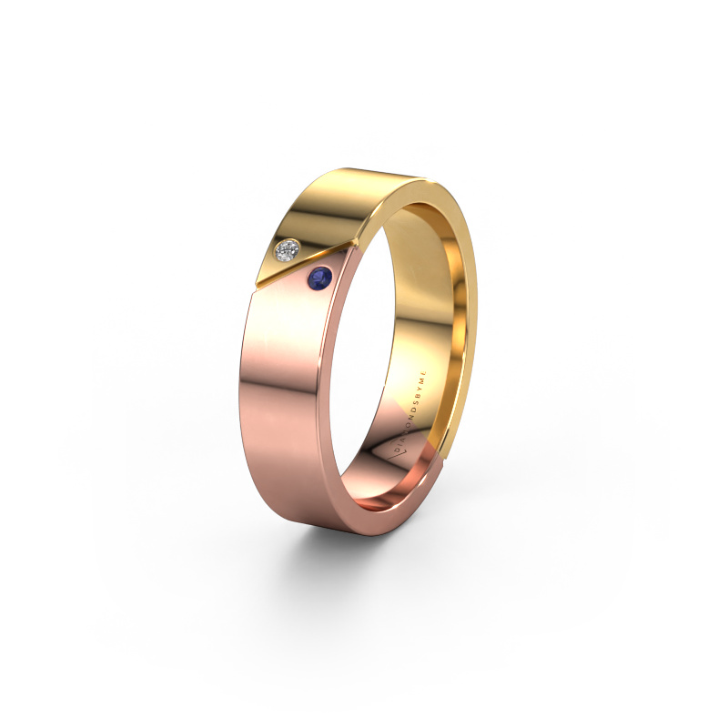 Bild von Ehering WH1201L15AP 585 Roségold ±5x1.7 mm Saphir