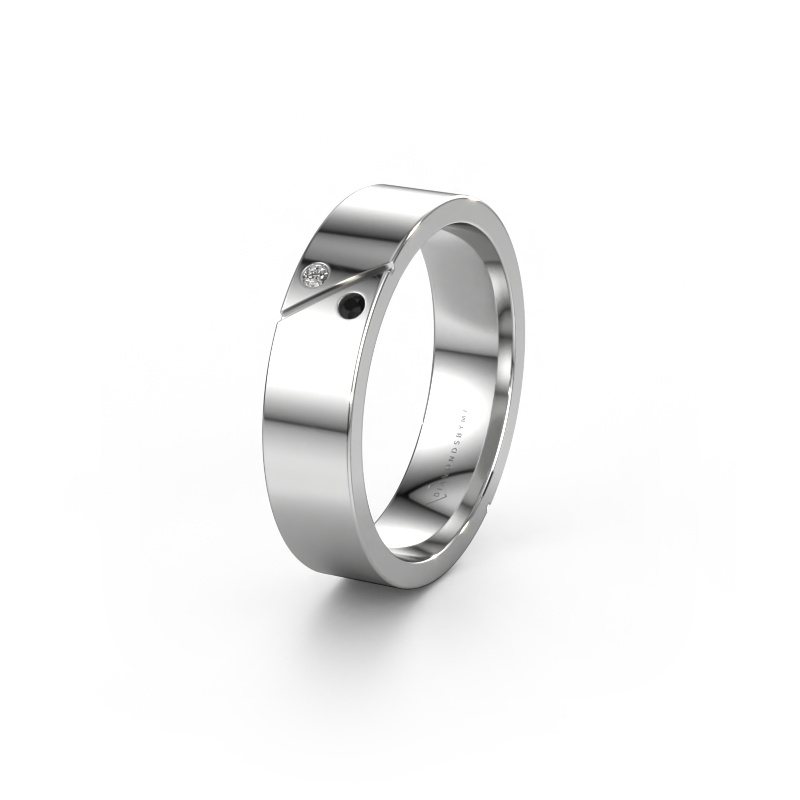 Image of Wedding ring WH1201L15AP 950 platinum ±0.20x0.07 in Black diamond