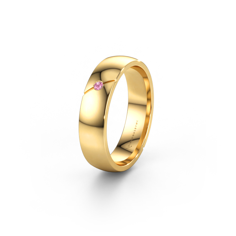Immagine di Fede nuziale WH1201L25AP 585 oro ±5 x 1,7 mm Zaffiro rosa