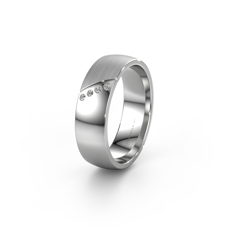 Bild von Ehering WH1201L26SAPM 950 Platin ±6x1.7 mm Zirkonia