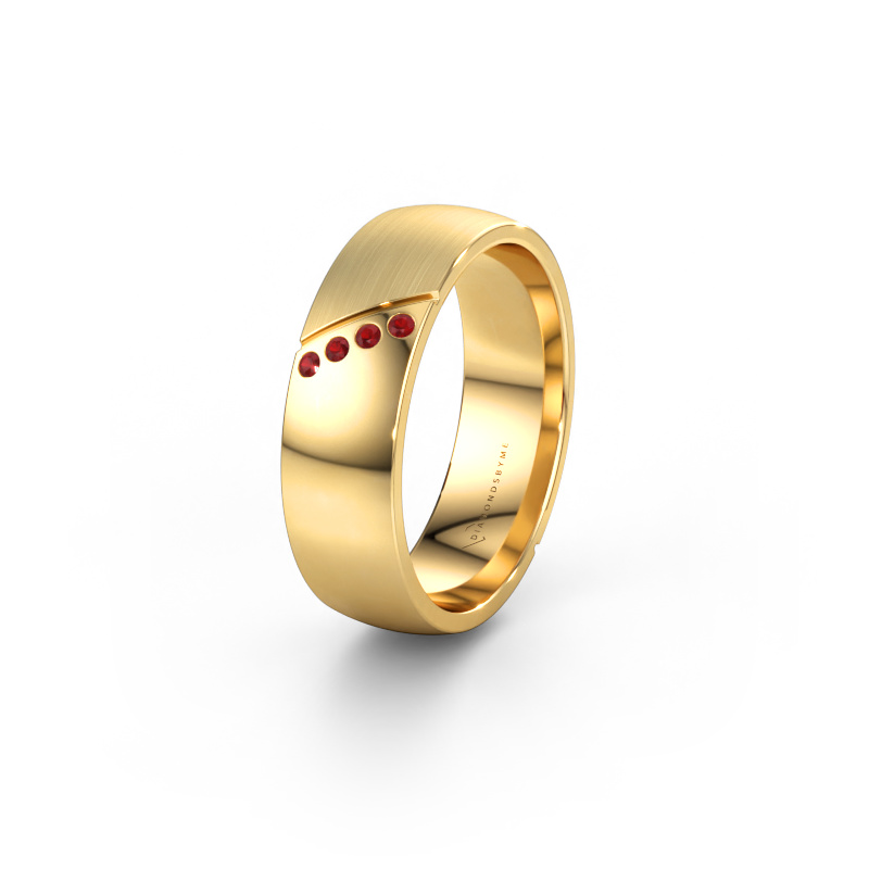 Immagine di Fede nuziale WH1201L26SAPM 585 oro ±6 x 1,7 mm Rubino