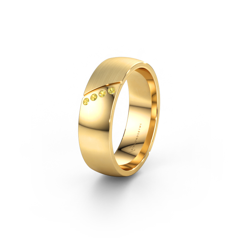 Bild av Vigselring WH1201L26SAPM 585 gult guld ±6 x 1,7 mm Gul safir