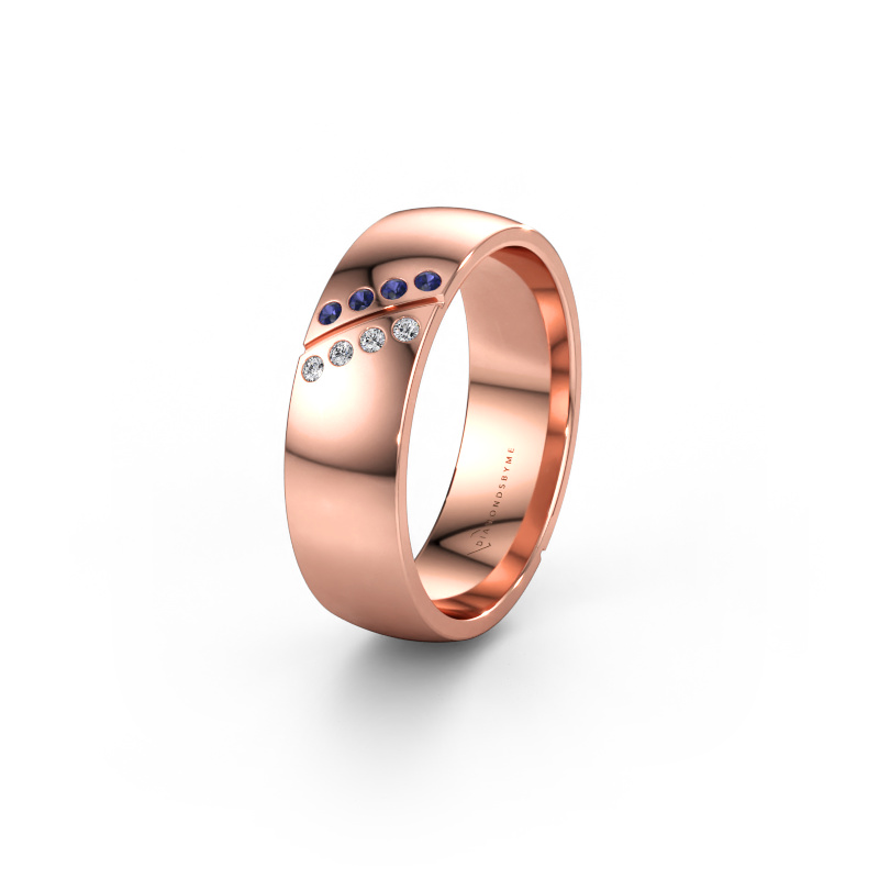 Bild av Vigselring WH1201L26AP8 585 roséguld ±6 x 1,7 mm Safir