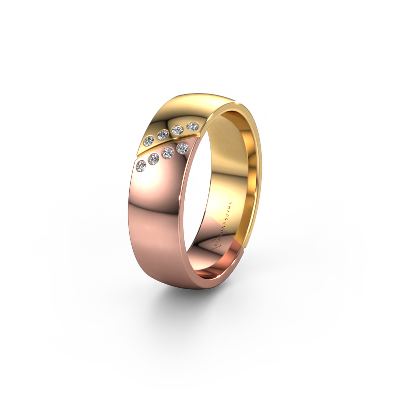 Bild von Trauring WH1201L26AP8 585 Roségold ±6x1.7 mm Zirkonia
