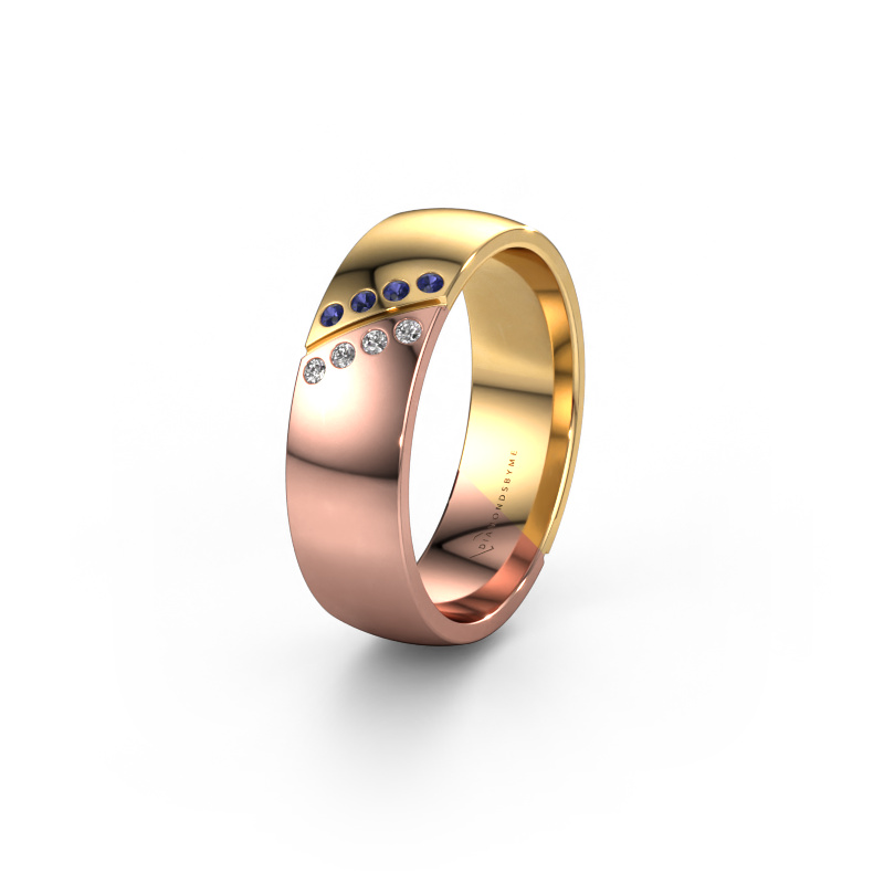 Bild von Trauring WH1201L26AP8 585 Roségold ±6x1.7 mm Saphir
