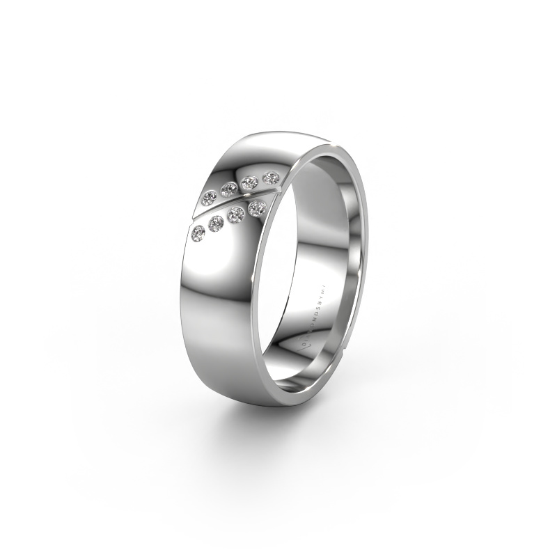 Image of Wedding ring WH1201L26AP8 950 platinum ±6x1.7 mm Zirconia