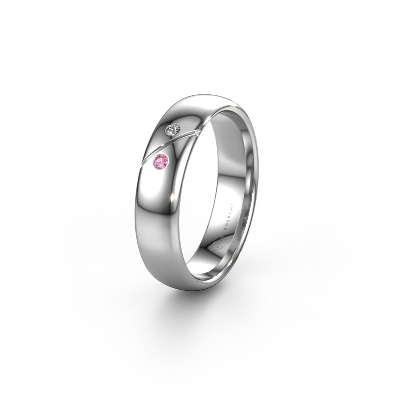 Image de Alliance WH1201L35AP 585 or blanc ±5x1.7 mm Saphir rose