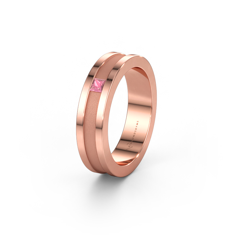 Immagine di Fede nuziale WH2001L 585 oro rosa ±5 x 2 mm Tormalina rosa