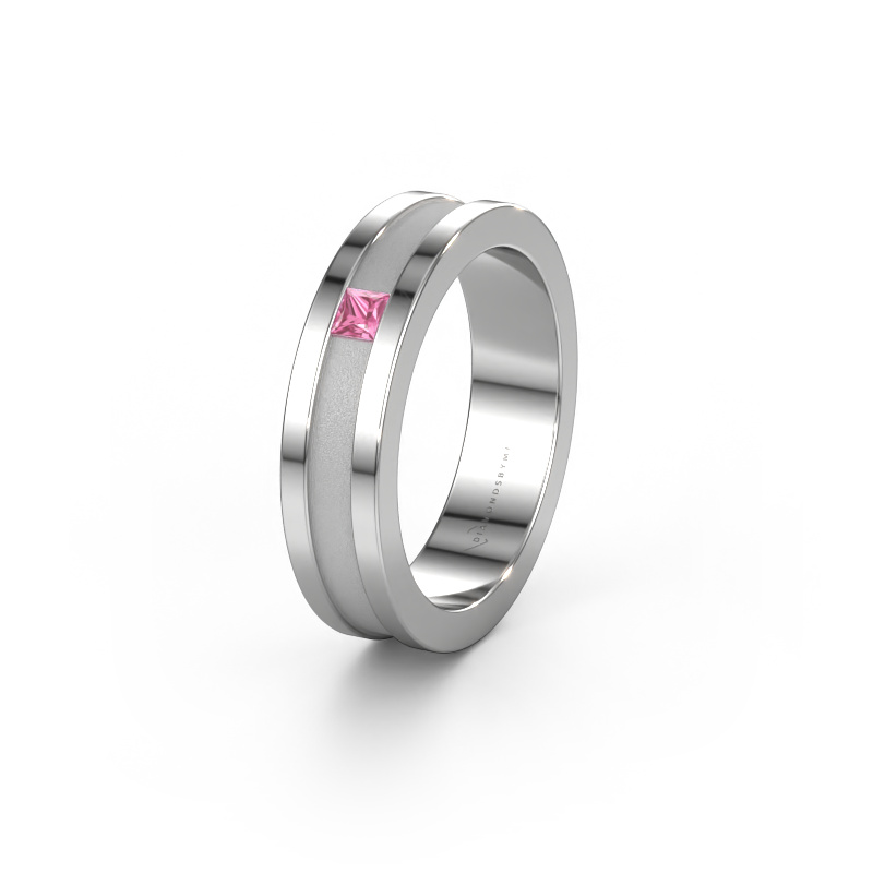 Image de Alliance WH2001L 585 or blanc ±5x2 mm Saphir rose