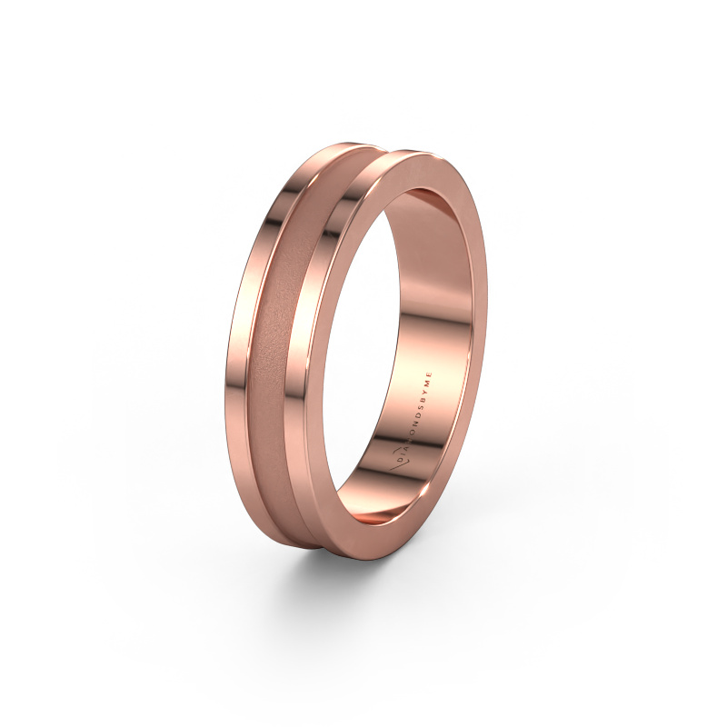 Image of Wedding ring WH2001M 585 rose gold ±0.20x0.08 in
