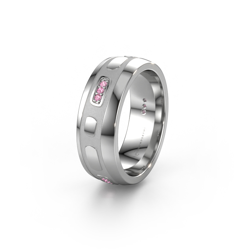 Image de Alliance WH2002L 585 or blanc ±7x2 mm Saphir rose