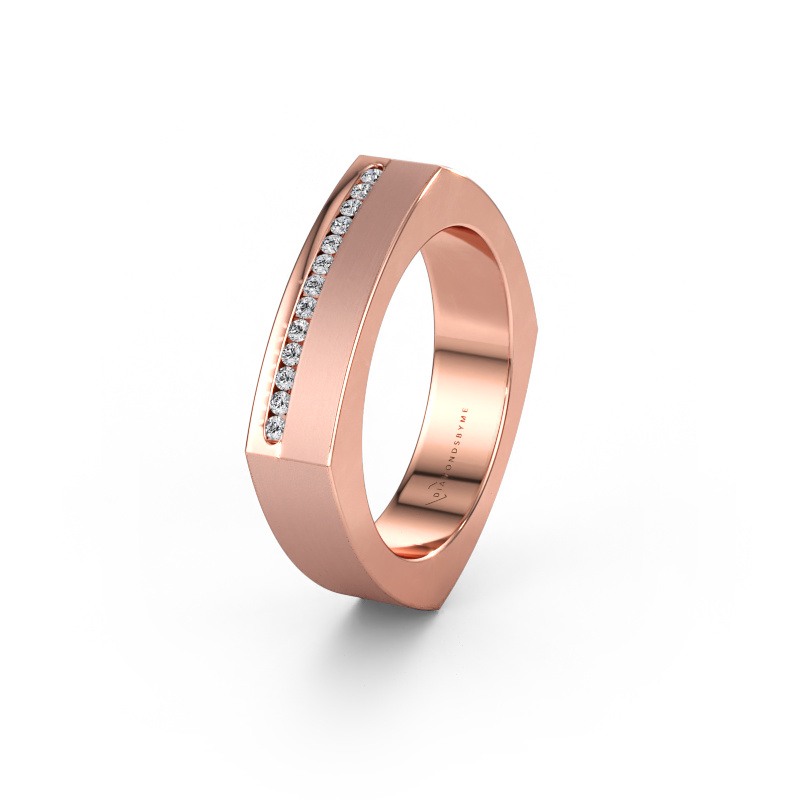 Bild av Vigselring WH2005L 585 roséguld ±5 x 2 mm Diamant