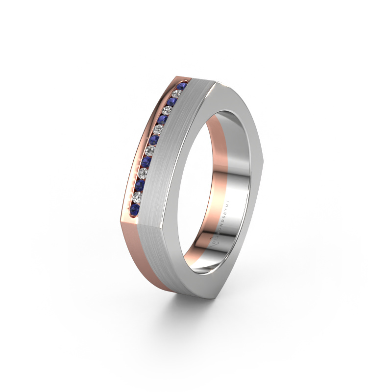 Image of Weddings ring WH2005L 585 rose gold ±0.20x0.08 in Sapphire