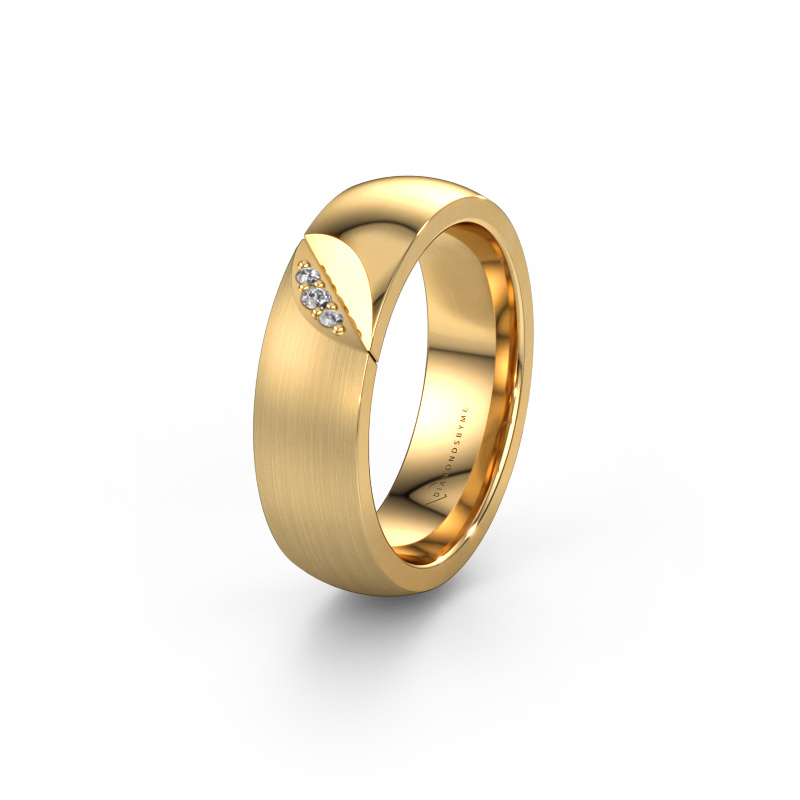 Bild von Trauring WH2007L 585 Gold ±6x2 mm Diamant