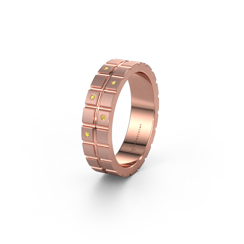 Image of Friendship ring WH2011L 585 rose gold ±0.20x0.08 in Yellow sapphire