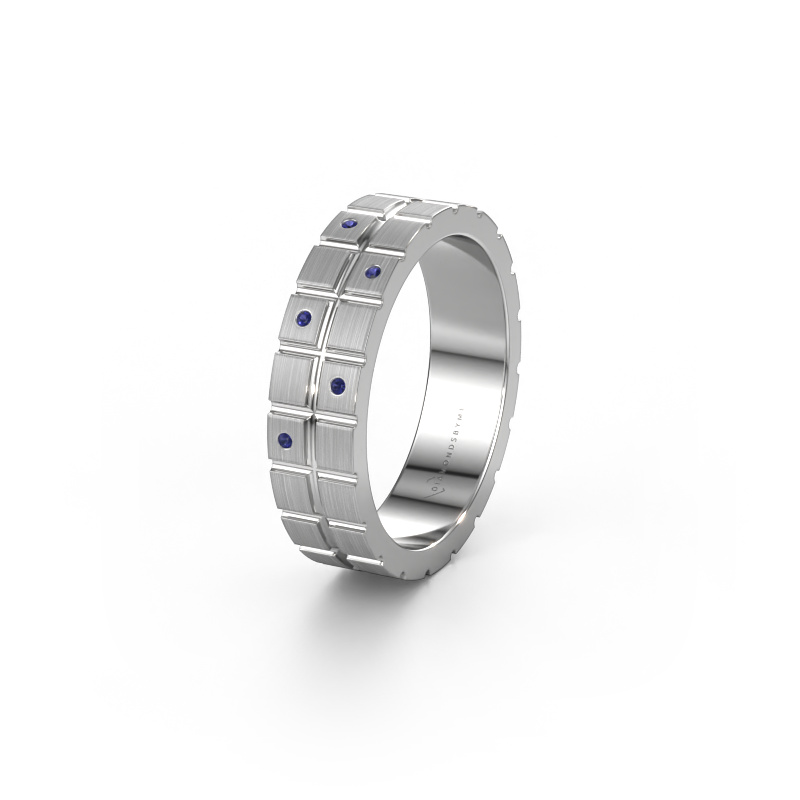 Image of Friendship ring WH2011L 585 white gold ±0.20x0.08 in Sapphire