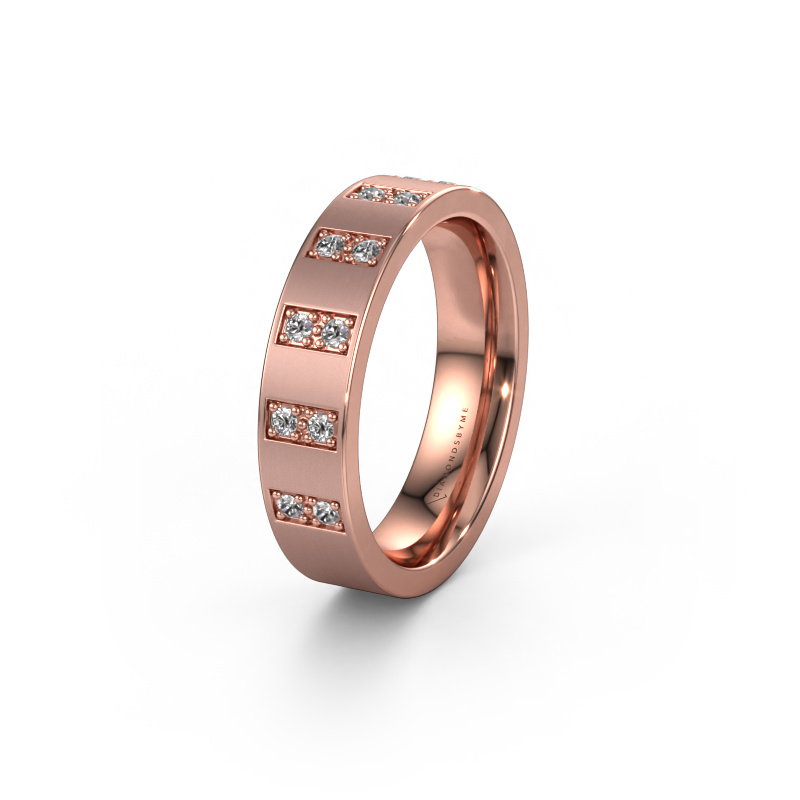 Bild von Ehering WH2013L 585 Roségold ±5x2 mm Zirkonia