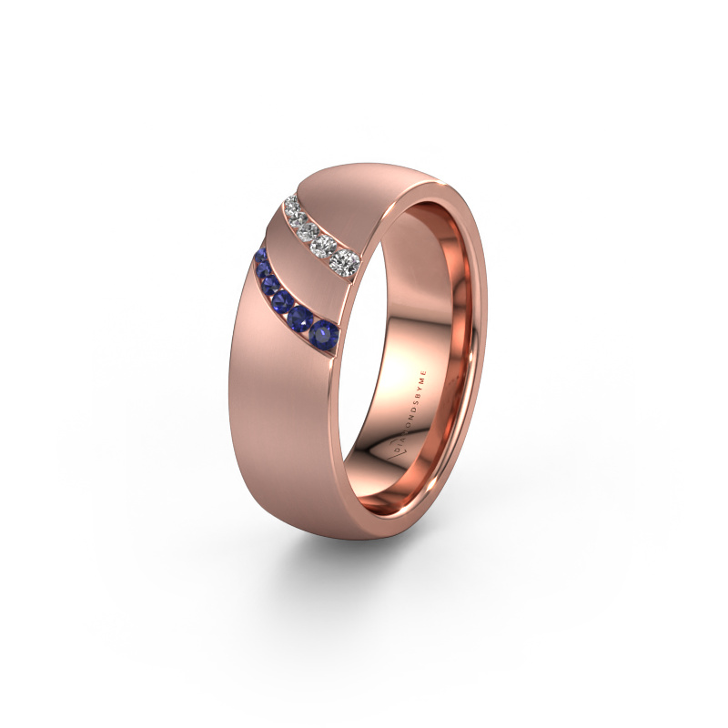 Bild von Ehering WH2015L 585 Roségold ±6,5x2 mm Saphir