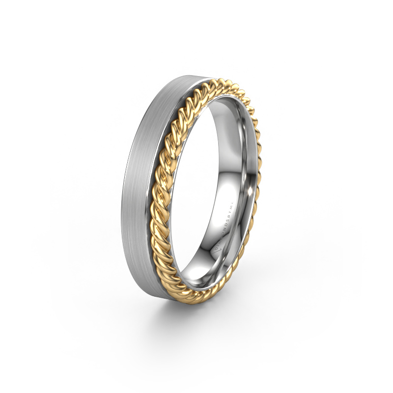 Image of Wedding ring WH2017M 585 white gold ±0.20x0.08 in